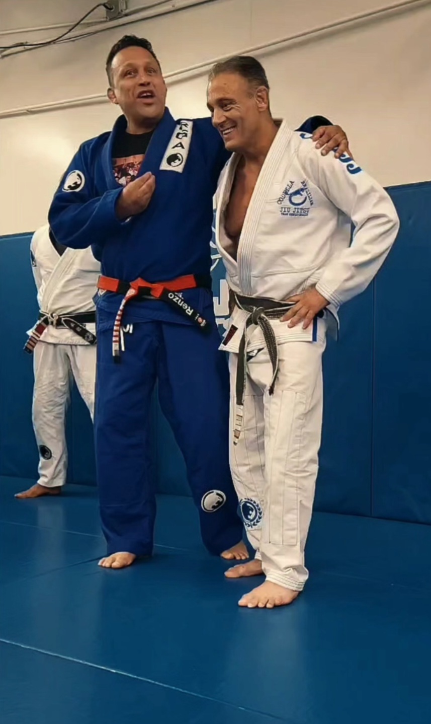 Mike Codella training Brazilian Jiu-Jitsu with Renzo Gracie
